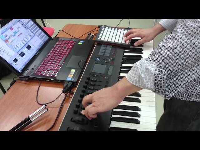 Deep House Live Jam on Ableton Launchpad Korg Taktile Lenovo Ideapad