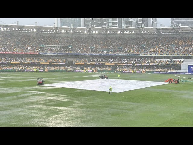 LIVE FROM GABBA: Raining Heavily! Will Match Start Again?