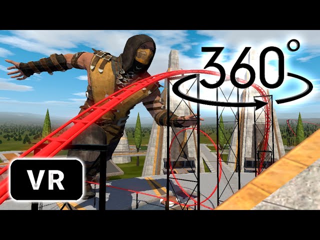 ▶VR 360° MORTAL KOMBAT ROLLER COASTER 360 🔥│EXTREME ROLLER COASTER SCORPION VS SUB-ZERO│360 VIDEO