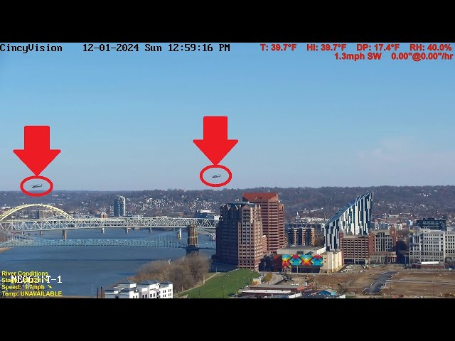 Dual Sikorsky UH-60 Black Hawk Helicopter Flyover for Cincinnati Bengals vs the Steelers 12-1-2024