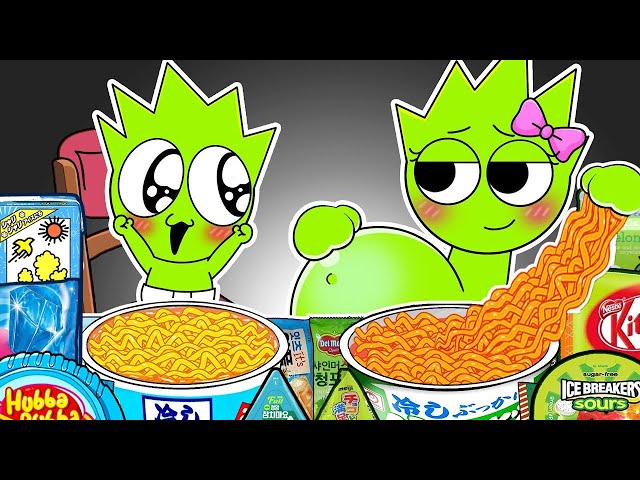 SPRUNKI ASMR - OWAKCK Pregnant & Baby Convenience Store Food Mukbang | Incredibox Animation