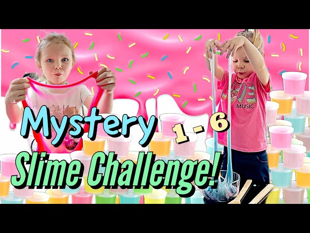 Our Own Fun Slime Challenge Mixing Sticky Slime with Mia and Haisley