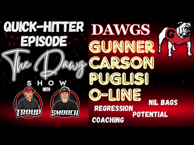 Quick Hitter: GUNNER, PUG, and the O LINE #georgiabulldogs #ugafootball #uga #godawgs #sportscomedy