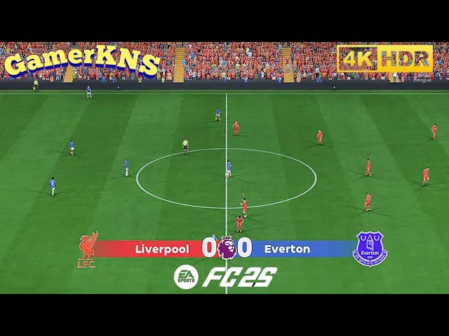 Liverpool vs Everton _ Premier League 2025 4K gameplay |PS5