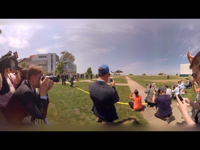 Watch Trump's RNC Helicopter Landing in 360° VR