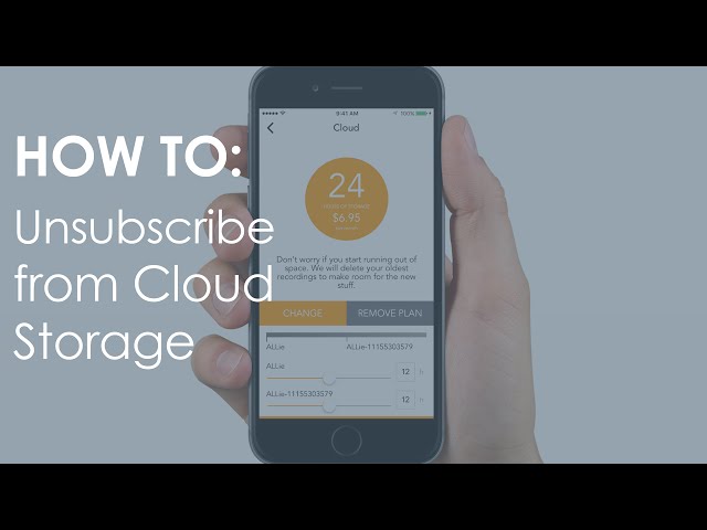 How to: Unsubscribe from Cloud Storage / ALLie 360 VR video camera