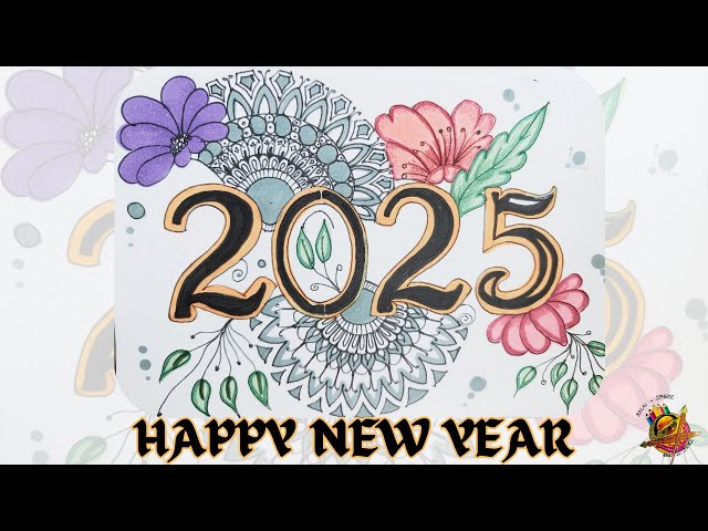 Happy New Year 2025 | Mandala Art | Kalai-in-Sphere