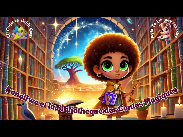 👧 Ayla te lit une histoire 📚 : 🔑 Keneilwe et la Bibliothèque  des Contes Magiques 🏛️