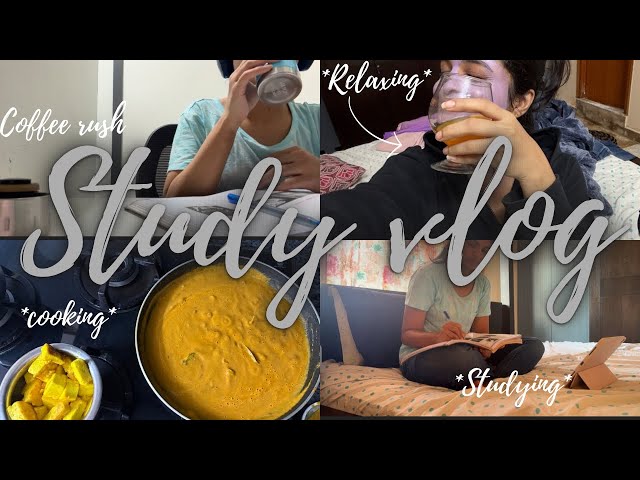 *STUDY VLOG* for NEET 2025📚| cooking,caffeine☕️ rush,skincare💅,study Timelapse 📝#neetpg2025