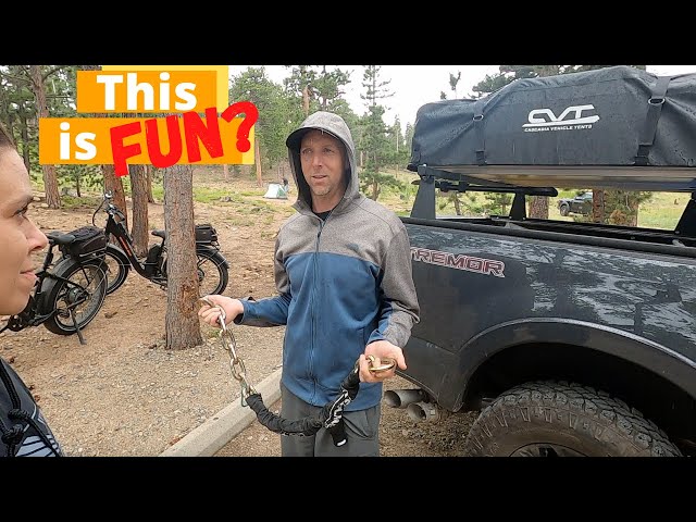 More Problems in Colorado | Boondocking, Rain, Cold, Cell Signal, & Moose!