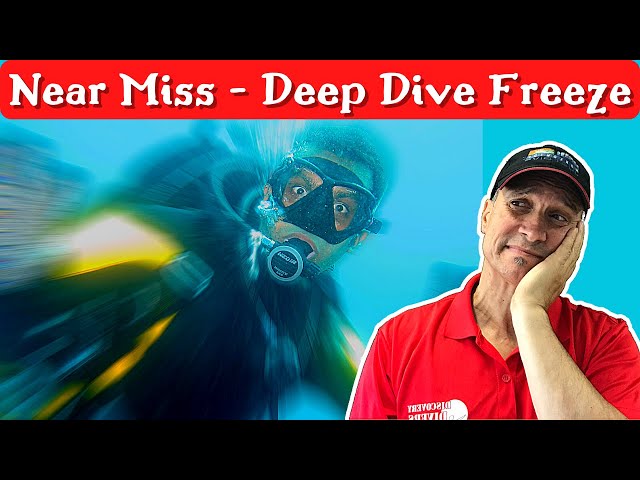 Near Miss - Deep Dive Freeze - Accident and Incident - (Scuba Tech Tips) - Near Death Experience