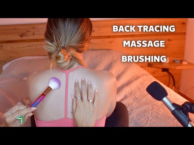 Relaxing BACK TRACING, MASSAGE ASMR