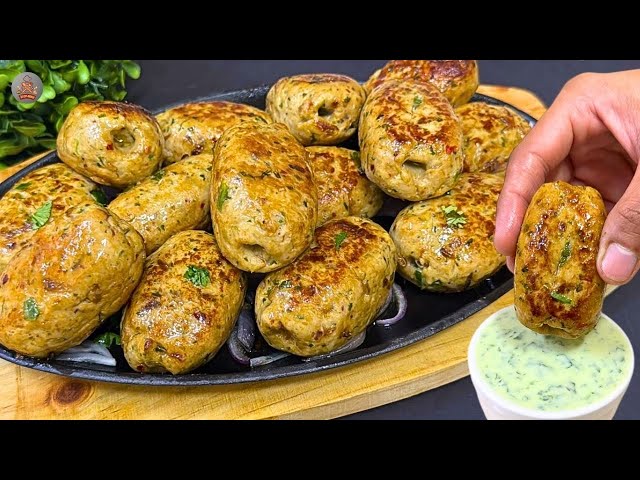 Sizzling Gola Kabab Recipe | Soft and Juicy Chicken Kabab Recipe by iFood Mania