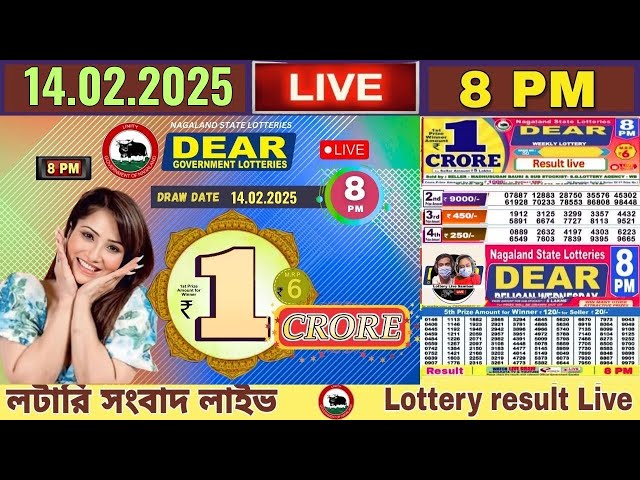 Nagaland Lottery Sambad Live 8p.m 14.02.2025 || Lottery Live