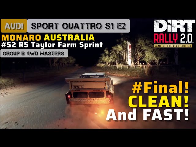 Audi Sport quattro S1 E2 - DiRT Rally 2.0 - GROUP B 4WD MASTERS - Taylor Farm Sprint - Australia