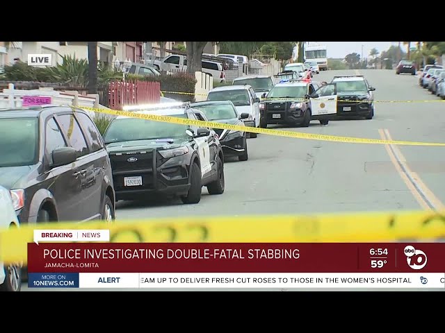 San Diego police investigating deadly double stabbing in Jamacha-Lomita area