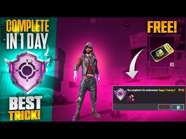 Get Free Premium Crates | Free 135 Achievement Points | Happy Clan Training Trick | PUBGM