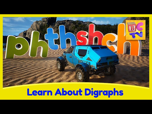 Learn About Digraphs for Kids with Cars and Monster Trucks