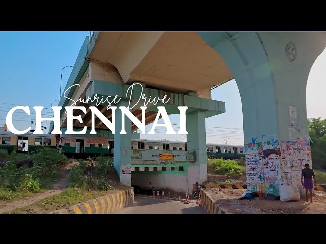 Chennai Sunrise Drive | Perambur Drive [4K]