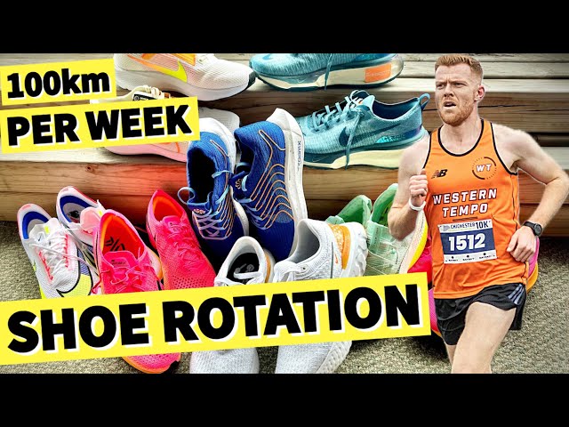 RUNNING SHOE ROTATION | 100km per week...