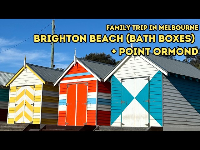 Melbourne Travel Vlog - Keluarga Datang ke Melbourne! Brighton Beach Bath Boxes + Point Ormond