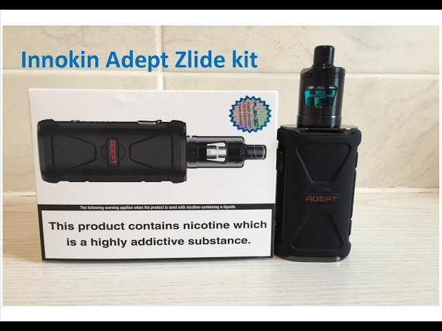 Innokin Adept Zlide Kit review. Perfect for new & seasoned MTL vapers.