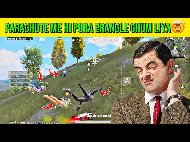 Parachute me hi pura map ghum liyaa🤯 | server hacker😭 |