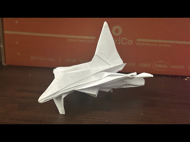 Origami fighter jet (Ares) tutorial