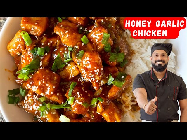 Honey Garlic Chicken Malayalam Recipe | Easy Honey Garlic Chicken | Indo Chinese Food