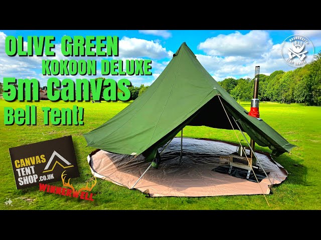 Huge 5m Bushcraft Canvas Bell Tent From Canvas Tent Shop!! Kokoon Deluxe.