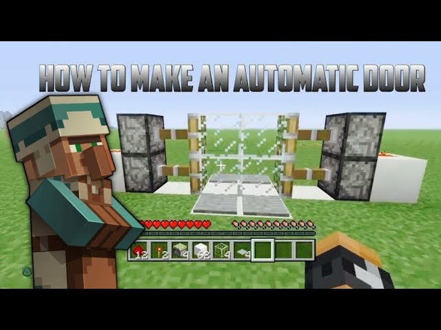 HOW TO MAKE AUTOMATIC DOOR IN MINECRAFT|| HINDI