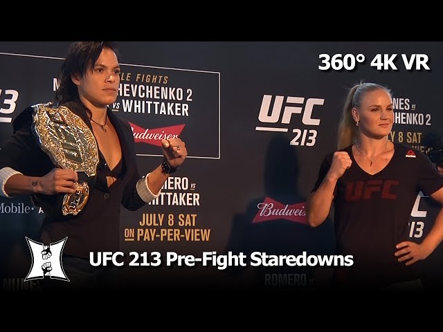 (360° VR / 4K) UFC 213 Pre-Fight Face-Offs: Nunes x Shevchenko, Romero x Whittaker, Werdum x Overeem