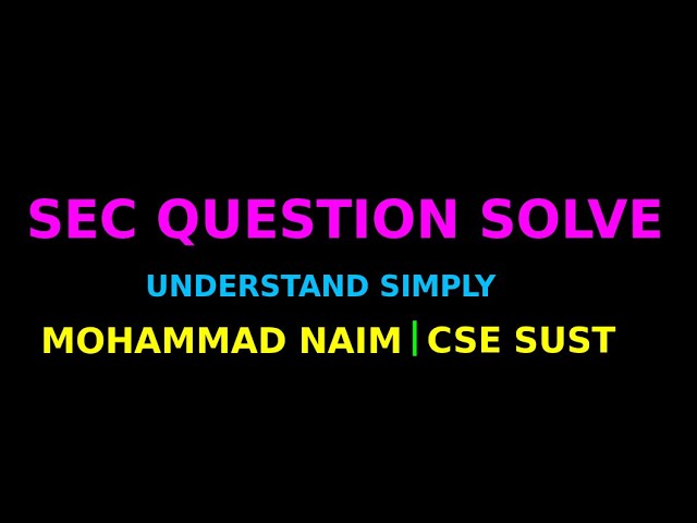 Math Chemistry Math Admission Question Solution | SEC Style Question Solve | Mohammad Naim