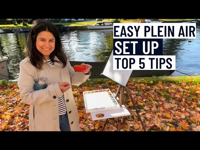 Easy Plein Air Watercolor Setup | Top 5 Tips for Painting Outdoors