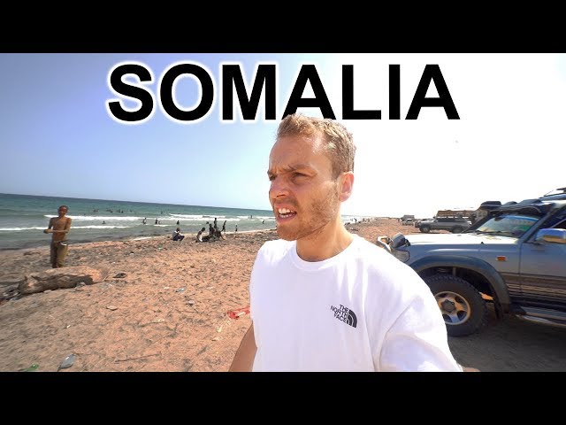 On Somalia Beach Looking for Pirates (extreme travel Somalia)