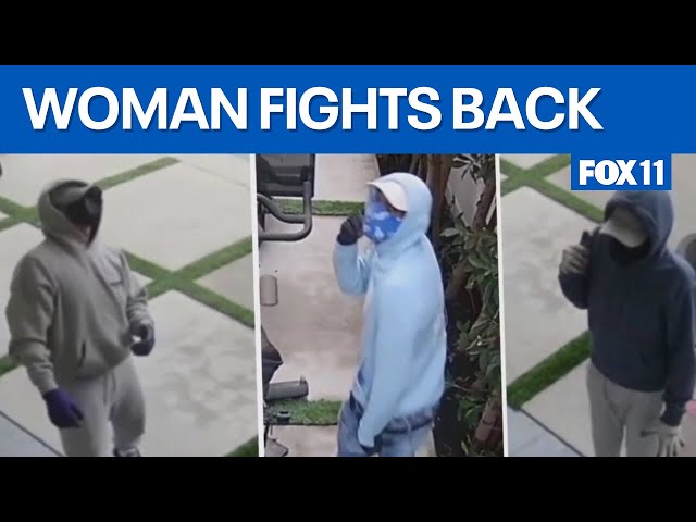 LA woman takes matters into own hands by scaring off 3 would-be intruders