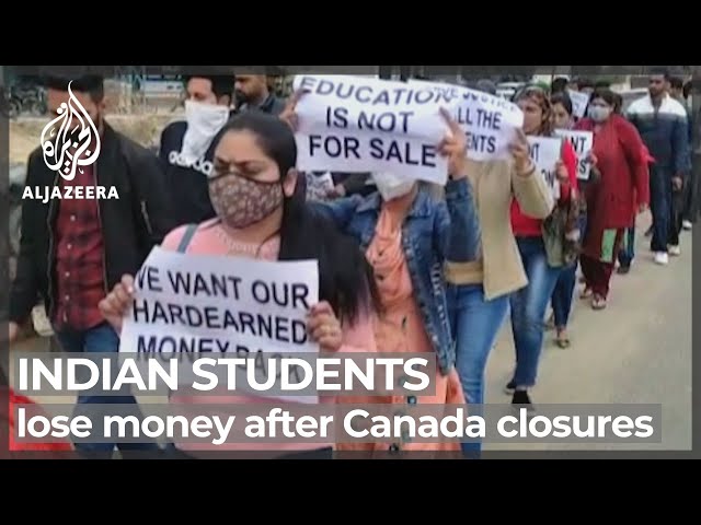 Indian students lose money after Canadian colleges close