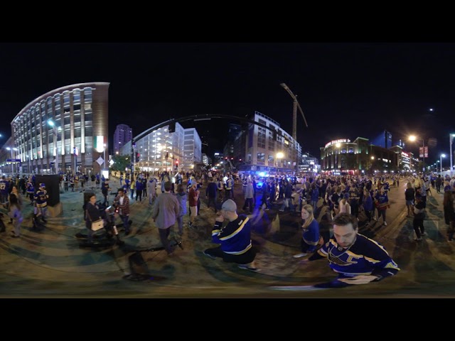 St. Louis Blues Win 1st Stanley Cup (360 video) - Busch Stadium Celebration