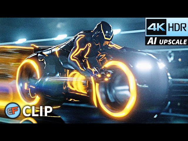 Light Cycle Battle Scene | Tron Legacy (2010) IMAX 4K HDR Movie Clip