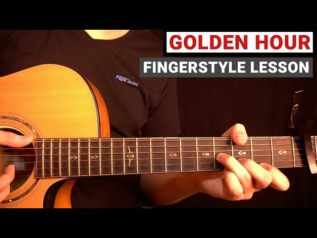 JVKE - Golden Hour | Fingerstyle Guitar Lesson (Tutorial) How to Play