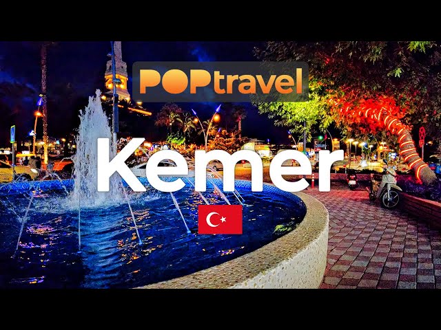 KEMER, Turkey 🇹🇷 - Night Tour - 4K 60fps (UHD)