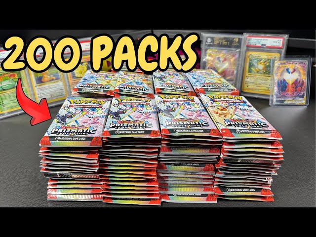 Opening 200 Packs of Pokemon Prismatic Evolutions!