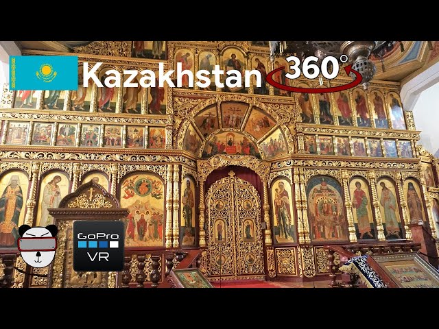 🌍 360° Inside Zenkov Cathedral | Almaty, Kazakhstan 🇰🇿【GoPro VR Travel | 360 Video】