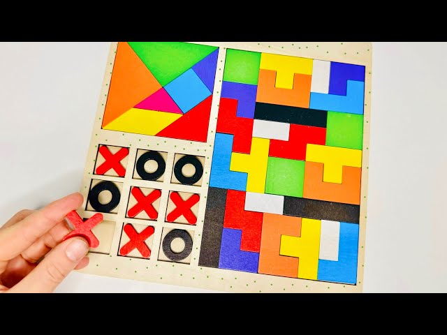 Best Learn Puzzle Geometric shapes Tetris | Preschool Toddler Learning Toy Video