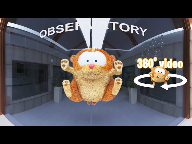 VR 360° video 😁😲🥶 | Gerald loose in the Observatory! LOOK OUT!