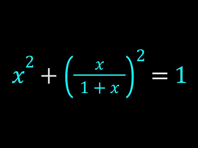 A Very Interesting Rational Equation