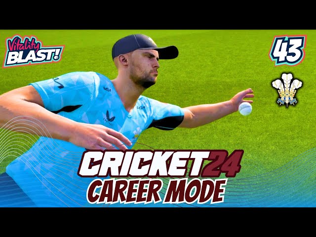 SLIP CATCHING PRACTICE! | VITALITY BLAST T20 | CRICKET 24 CAREER MODE #43 | SURREY