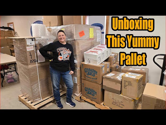 Unboxing this Pallet Load of Yummy items! Check out the unique items.