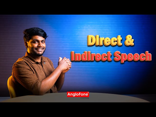 Direct Speech & Indirect Speech |📱+91 8056821723 | Spoken English in Tamil