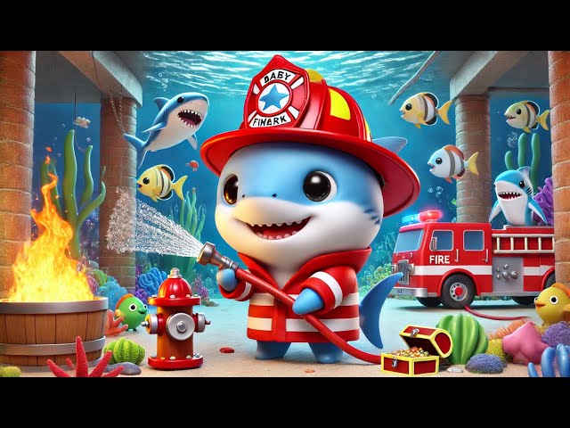 Firefighter Baby Shark to the Rescue! 💦🔥 | Fun Song For Kids